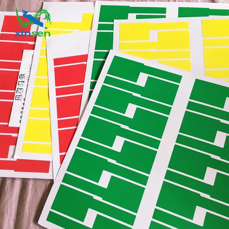 Värillinen latauskaapelin etiketti