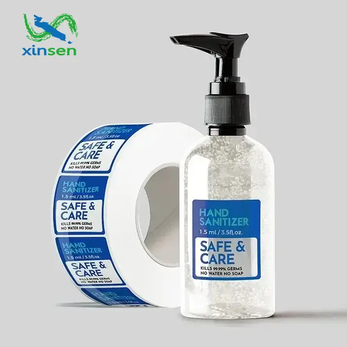 Käsidesin vedenpitävät etiketit