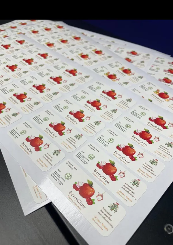 Transparent Jam Jar Paper Labels