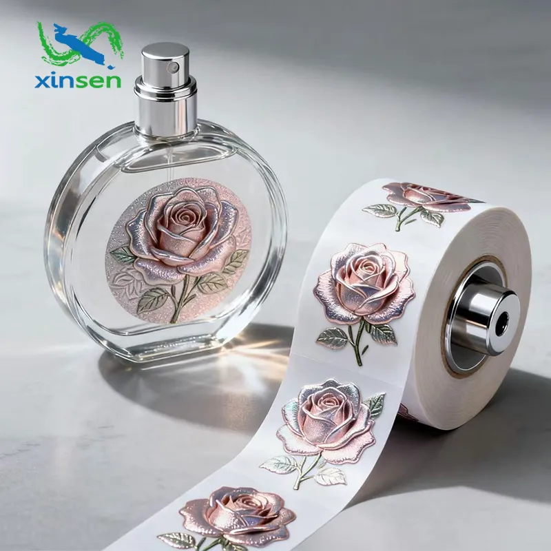 Hajuvesipullon vedenpitävä etiketti